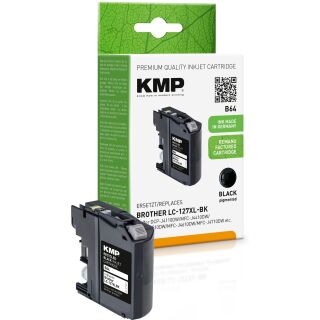 KMP Tinte B64 (schwarz) ersetzt Brother LC-127XLBK