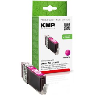 KMP Tintenpatrone C107MX (magenta) ersetzt Canon CLI-571M XL