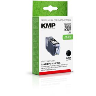 KMP Tinte C72 (schwarz) ersetzt Canon PGI-520BK