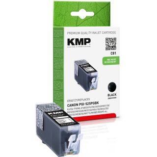 KMP Tinte C81 (schwarz) ersetzt Canon PGI-525PGBK