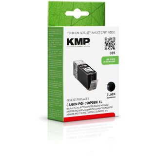 KMP Tinte C89 (schwarz) ersetzt Canon PGI-550PGBK XL
