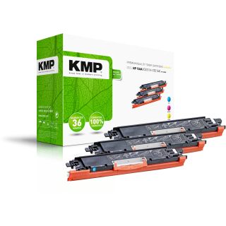 KMP Toner H-T149CMY MULTIPACK ersetzt HP 126A (CE311A, CE313A, CE312A)