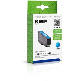 KMP Tinte E216CX (cyan) ersetzt Epson 33XL (T3362 - Orange)