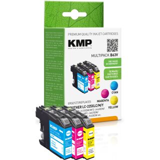 KMP Tinte B63V MULTIPACK ersetzt Brother LC-225XLC, LC-225XLM, LC-225XLY