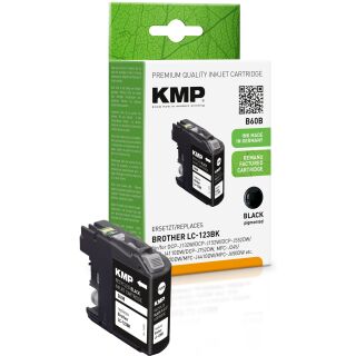 KMP Tinte B60B (schwarz) ersetzt Brother LC-123BK