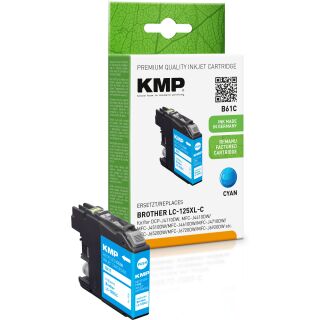 KMP Tinte B61C (cyan) ersetzt Brother LC-125XLC