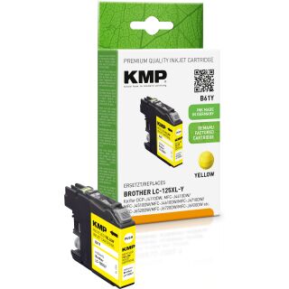 KMP Tintenpatrone B61Y (yellow) ersetzt Brother LC-125XLY
