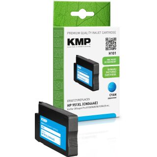 KMP Tinte H101 (cyan) ersetzt HP 951XL (CN046AE)