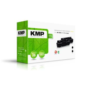 KMP Toner H-T242DX DOUBLEPACK (schwarz) ersetzt HP 410X (CF410X)