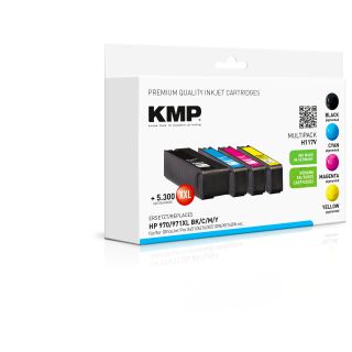 KMP Tinte H117V MULTIPACK ersetzt HP 970XL/971XL