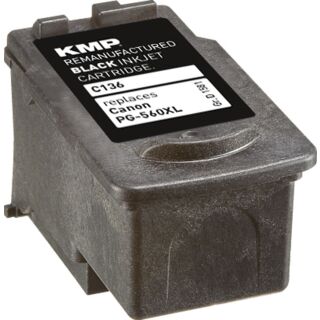 KMP Tinte C136 (schwarz) ersetzt Canon PG-560XL