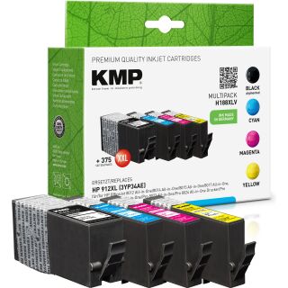 KMP Tinte H188XV MULTIPACK ersetzt HP 912XL (3YP34AE)