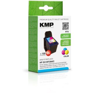 KMP Tinte H14 XXL (color) ersetzt HP 28 (C8728AE)