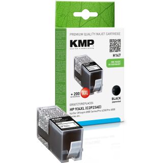 KMP Tintenpatrone H147 (schwarz) ersetzt HP 934XL (C2P23AE)