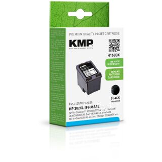 KMP Tinte H168BX (schwarz) ersetzt HP 302XL (F6U68A)