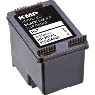 KMP Tinte H47 (schwarz) ersetzt HP 901XL (CC654AE)
