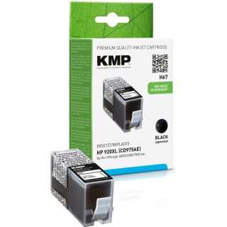 KMP Tintenpatrone H67 (schwarz) ersetzt HP 920XL (CD975AE)